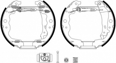 HELLA PAGID 8db355022871 -  Комплект тормозных колодок